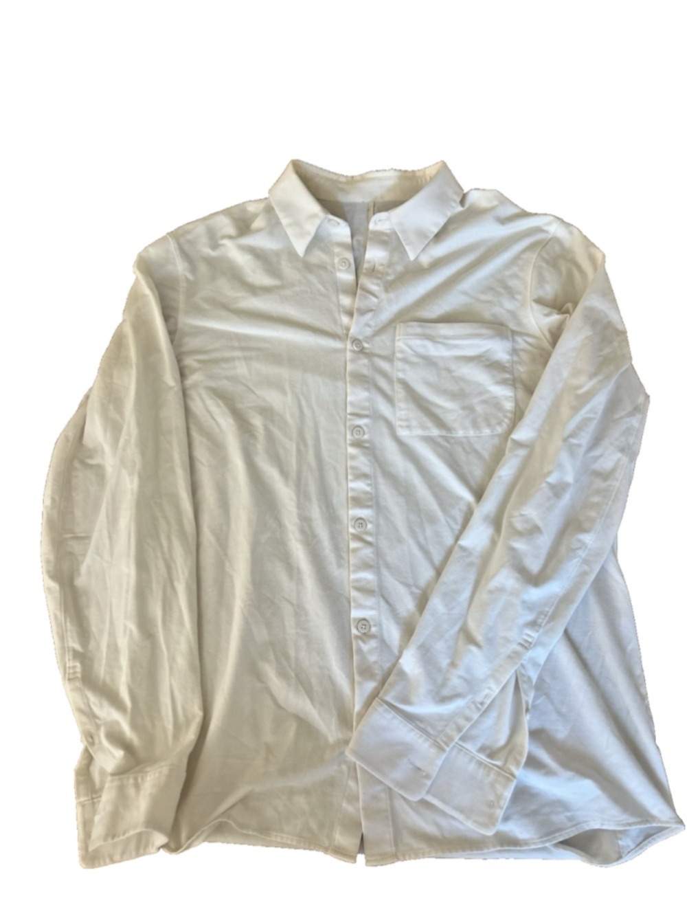 Lululemon Venture Long-Sleeve Shirt Updated Slim-Fit Shirt M White